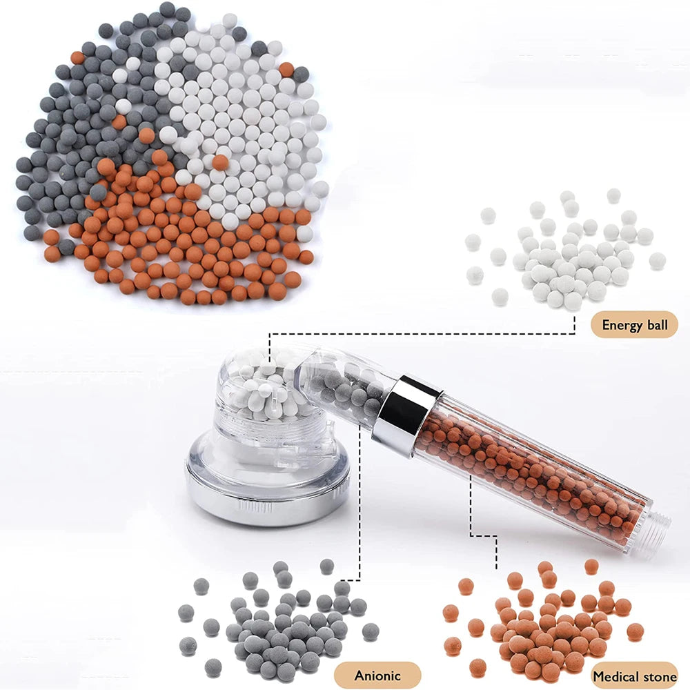 ShowerEase Mineral Beads Filter for Water Purification & Skin Health
