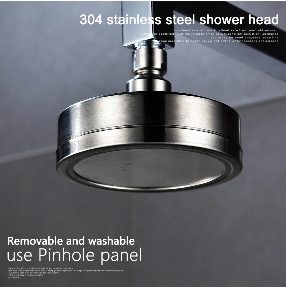ShowerEase Stainless Steel Fixed / Handled Shower Head