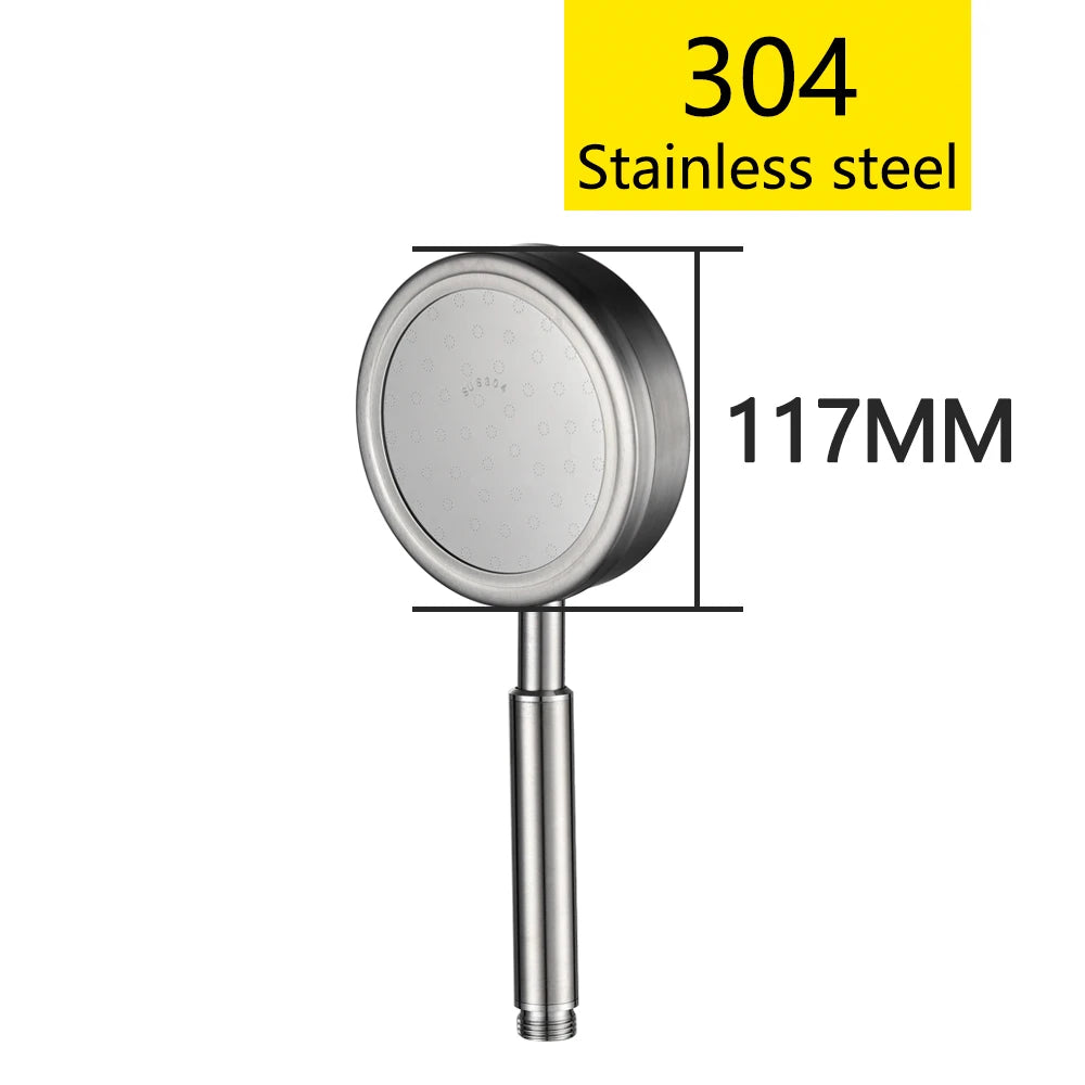 ShowerEase Stainless Steel Fixed / Handled Shower Head
