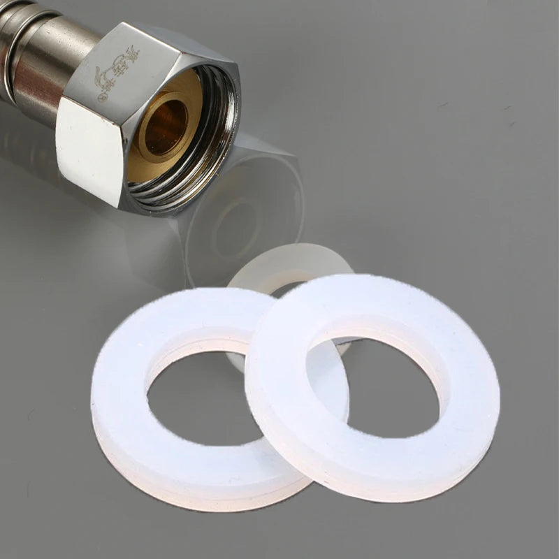 ShowerEase Silicon Rubber Flat Gasket Seal - 1/2", 3/4", 1" for Plumbing