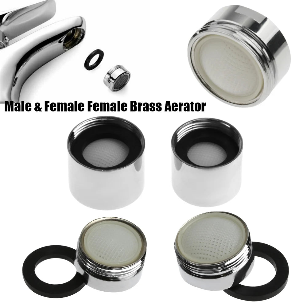 ShowerEase Water Saving Tap Aerator – Chrome Finish, Brass Nozzle, 18-28mm