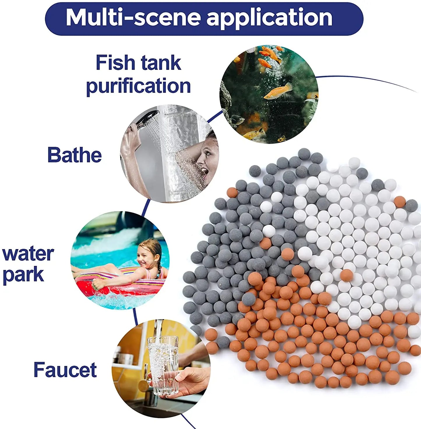 ShowerEase Mineral Beads Filter for Water Purification & Skin Health