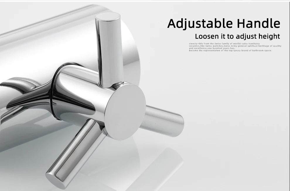 ShowerEase Adjustable Shower Head Holder Bracket for 20-25mm Slide Rod