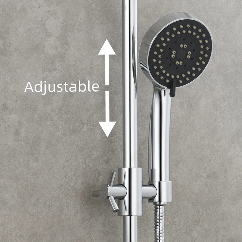 ShowerEase Adjustable Shower Head Holder Bracket for 20-25mm Slide Rod