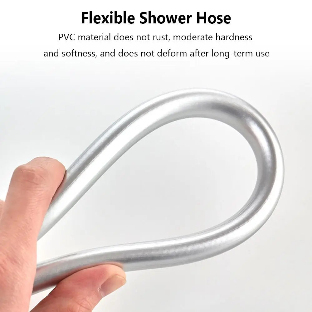 ShowerEase Stainless Steel and PVC Shower Hoses - 1-3M