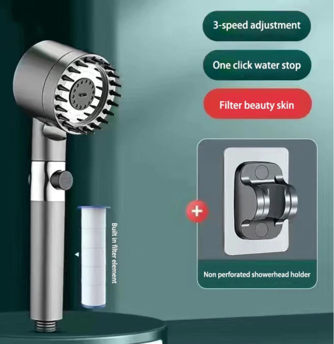 ShowerEase 3 Mode High Pressure Shower Head