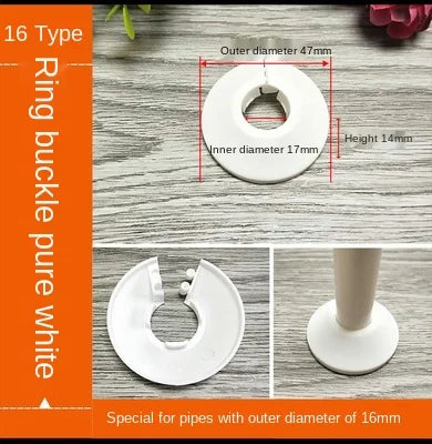 ShowerEase Round 4-Point Faucet Cover Plate – Decorative Wall Hole Cover