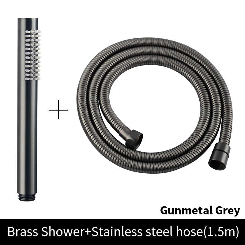 ShowerEase Solid Brass Hand Shower Kit – Wall Mount Sprayer Set with Hose