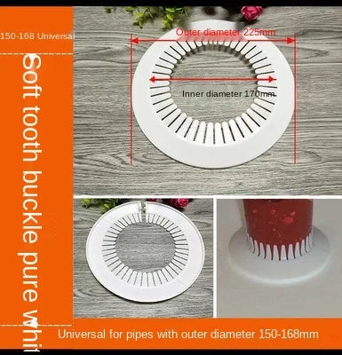 ShowerEase Round 4-Point Faucet Cover Plate – Decorative Wall Hole Cover