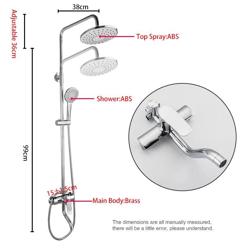 ShowerEase Stainless Steel Shower Faucet