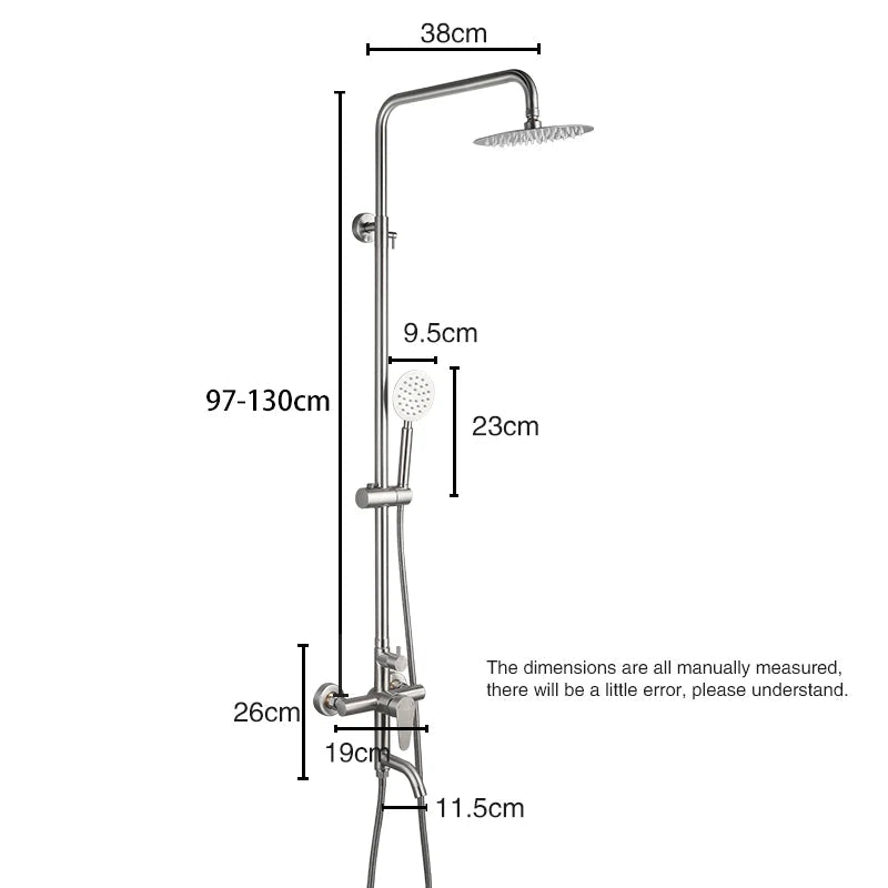 ShowerEase Stainless Steel Shower Faucet