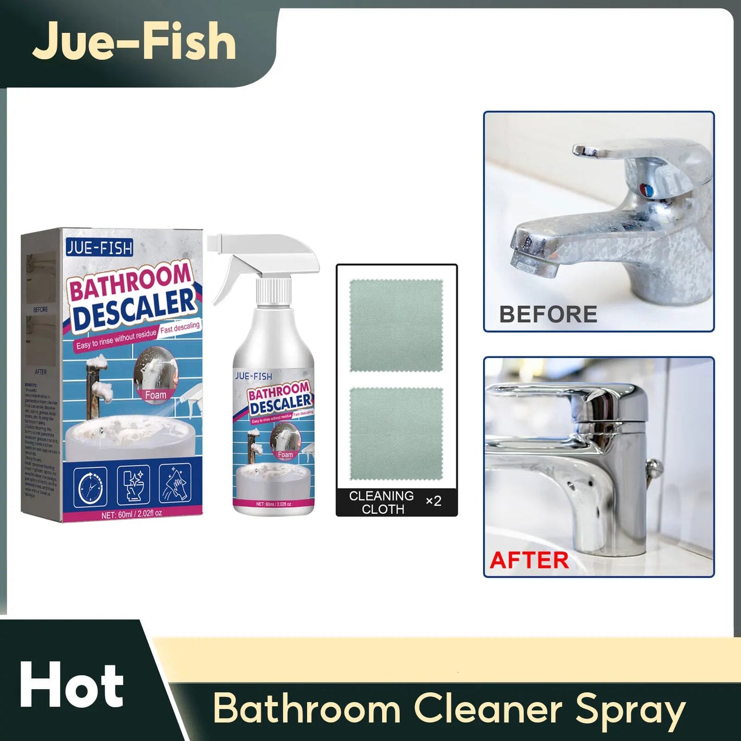 ShowerEase Bathroom Descaler - Powerful Multi-Purpose Cleaner