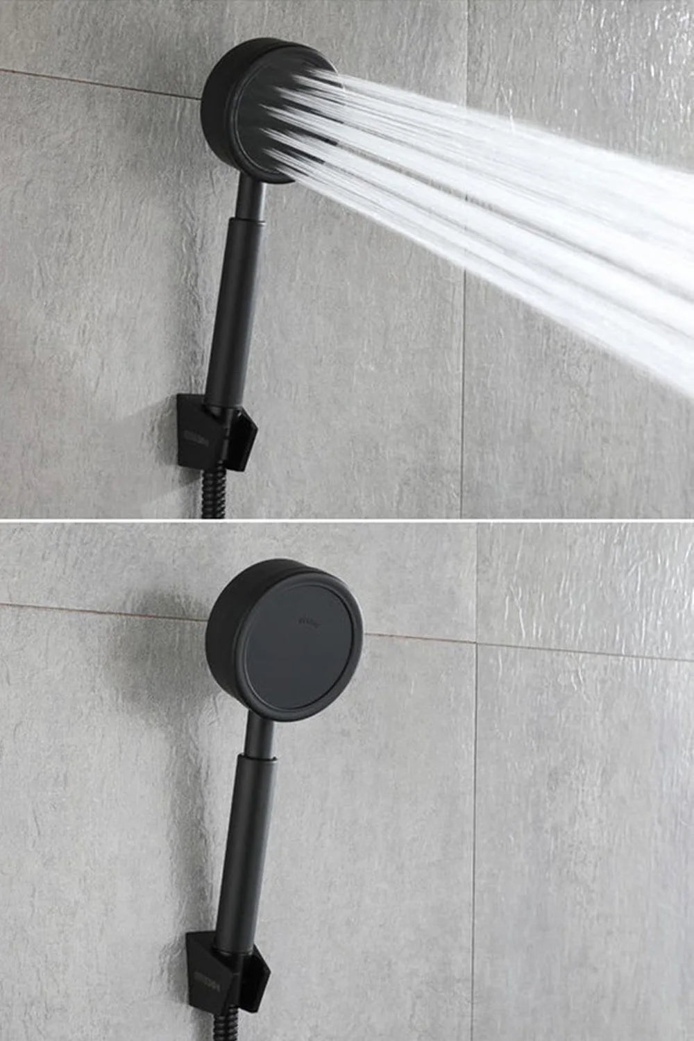 ShowerEase Stainless Steel Handheld Shower Set: Head, Holder & Hose