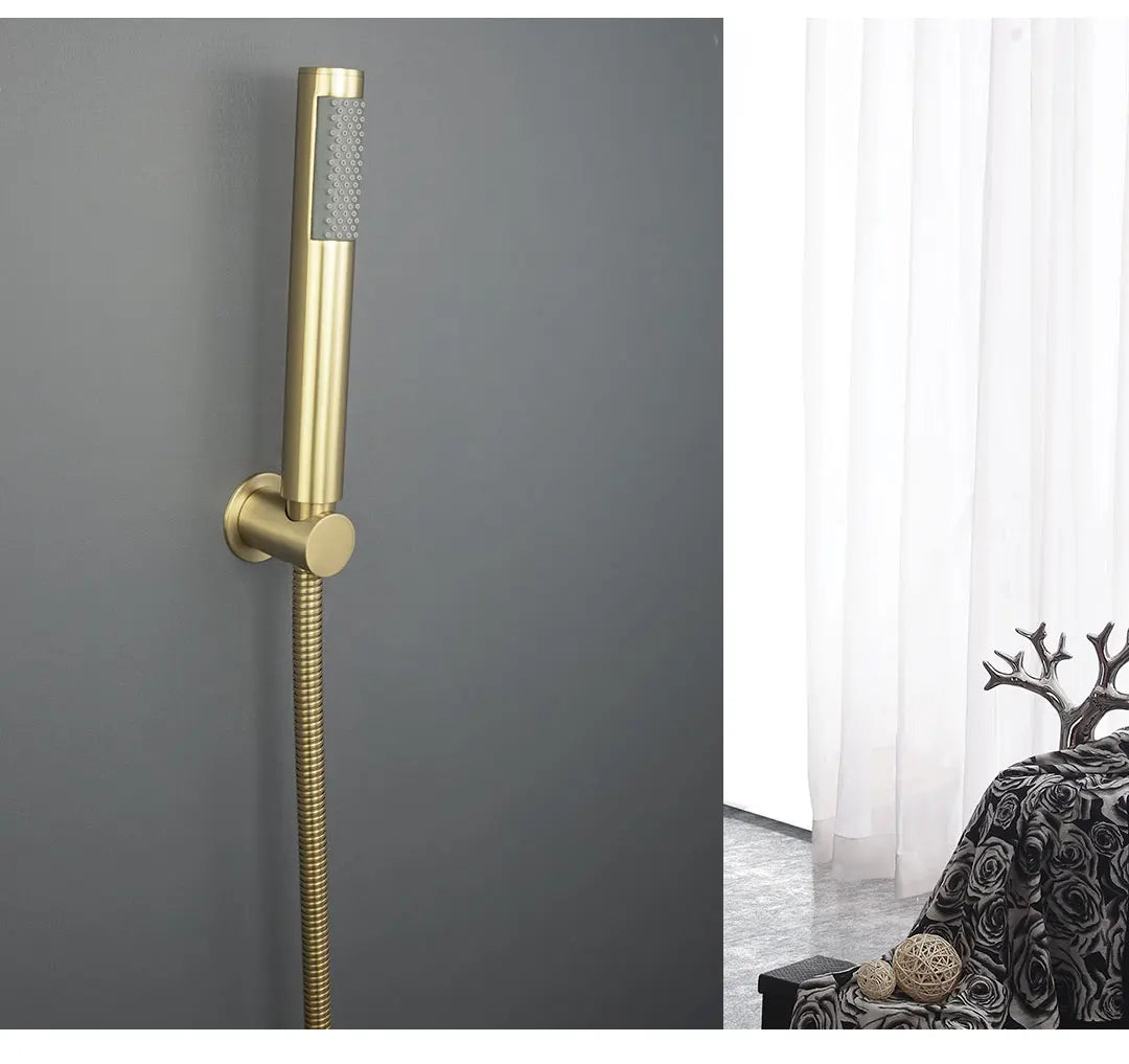 ShowerEase AquaStream Stainless Steel Handheld Shower Head