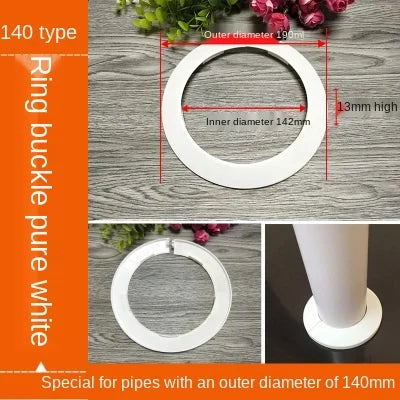 ShowerEase Round 4-Point Faucet Cover Plate – Decorative Wall Hole Cover