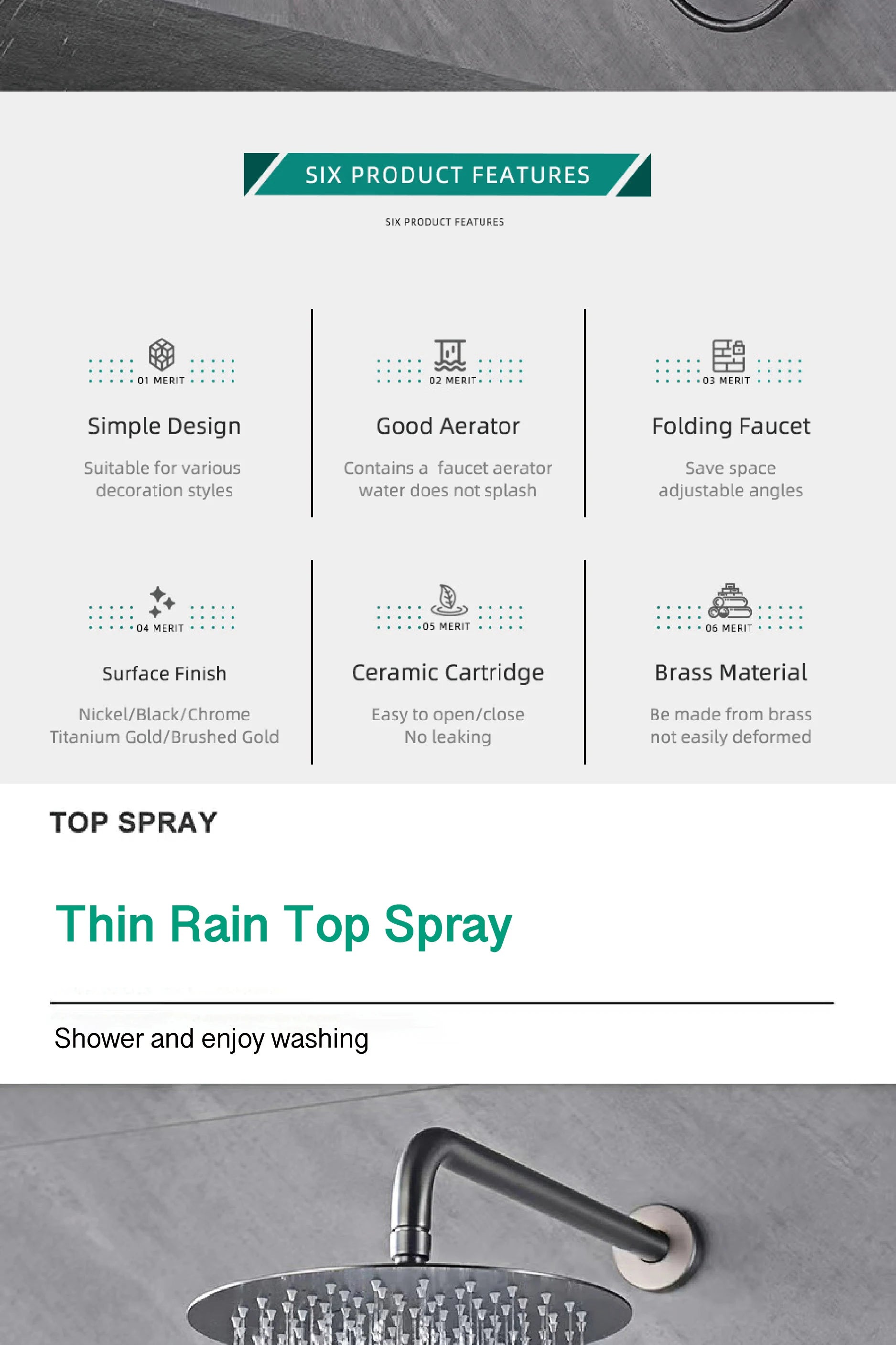 ShowerEase Luxury Gun Brass Shower System – Dual Handle Design