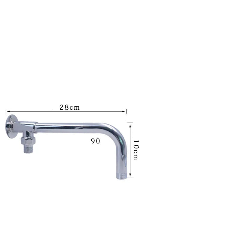 ShowerEase Ceiling Shower Arm Extension – Stainless Steel & Brass