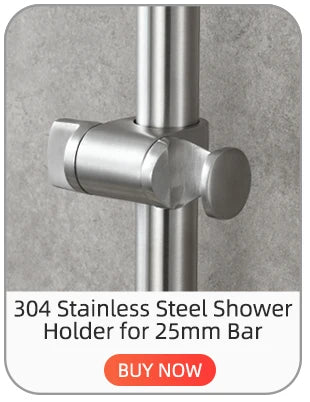 ShowerEase Adjustable Shower Head Holder Bracket for 20-25mm Slide Rod