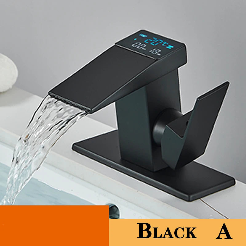 ShowerEase Smart Digital Display Basin Faucet with LED Temperature Sensing