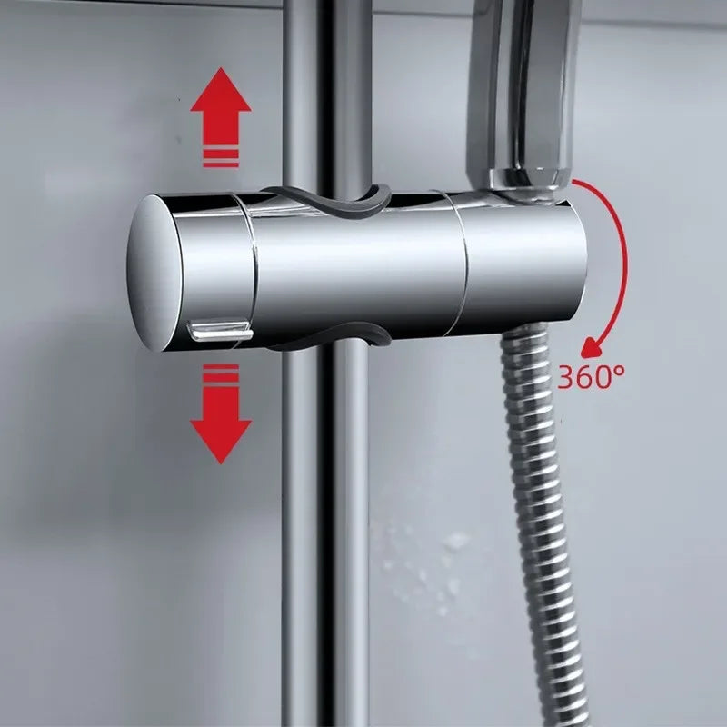 ShowerEase 360° Rotating Adjustable Shower Head Holder for Slide Bars