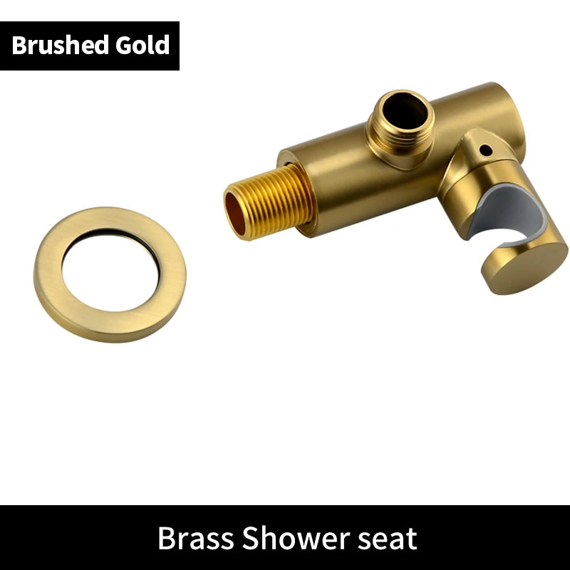 ShowerEase Solid Brass Hand Shower Kit – Wall Mount Sprayer Set with Hose
