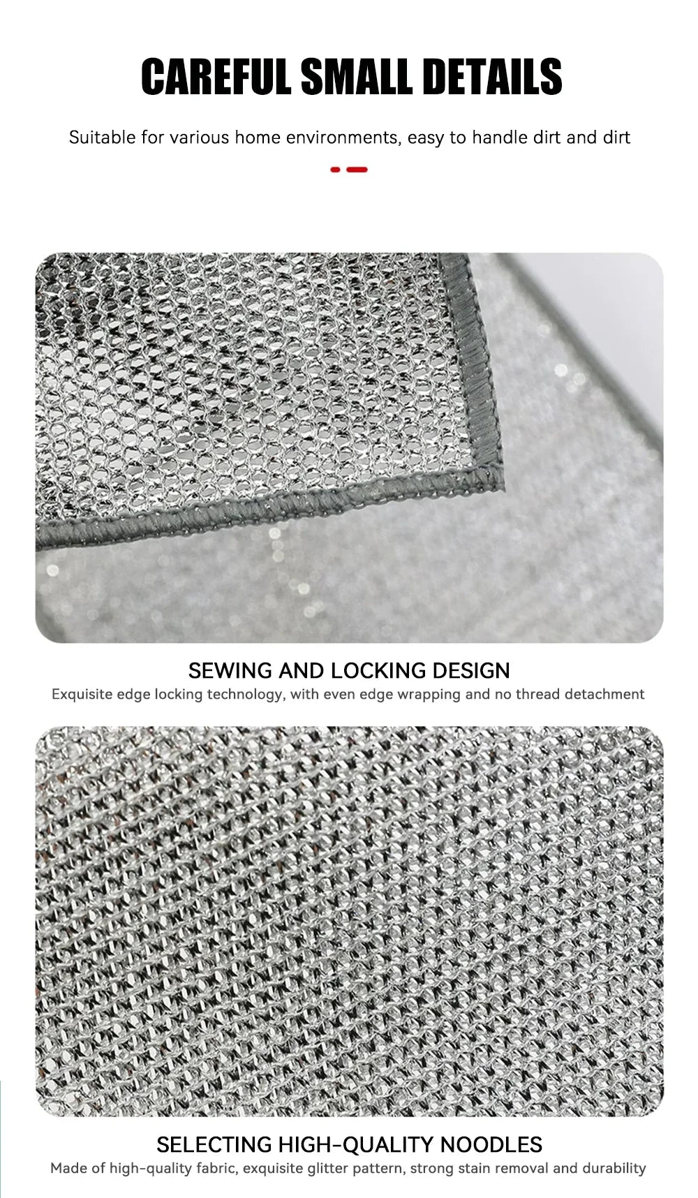 ShowerEase Magic Dishcloth - Silver Wire Cleaning Cloth