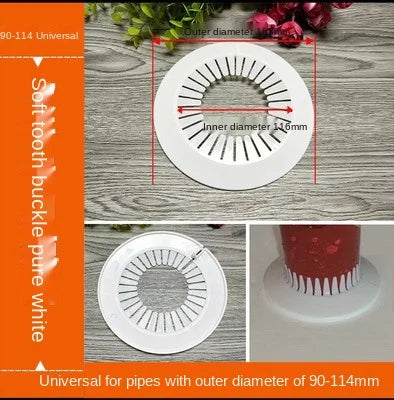 ShowerEase Round 4-Point Faucet Cover Plate – Decorative Wall Hole Cover