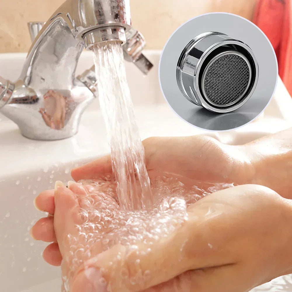 ShowerEase Water Saving Faucet Nozzle – Thread Replaceable Tap Aerator & Bubbler