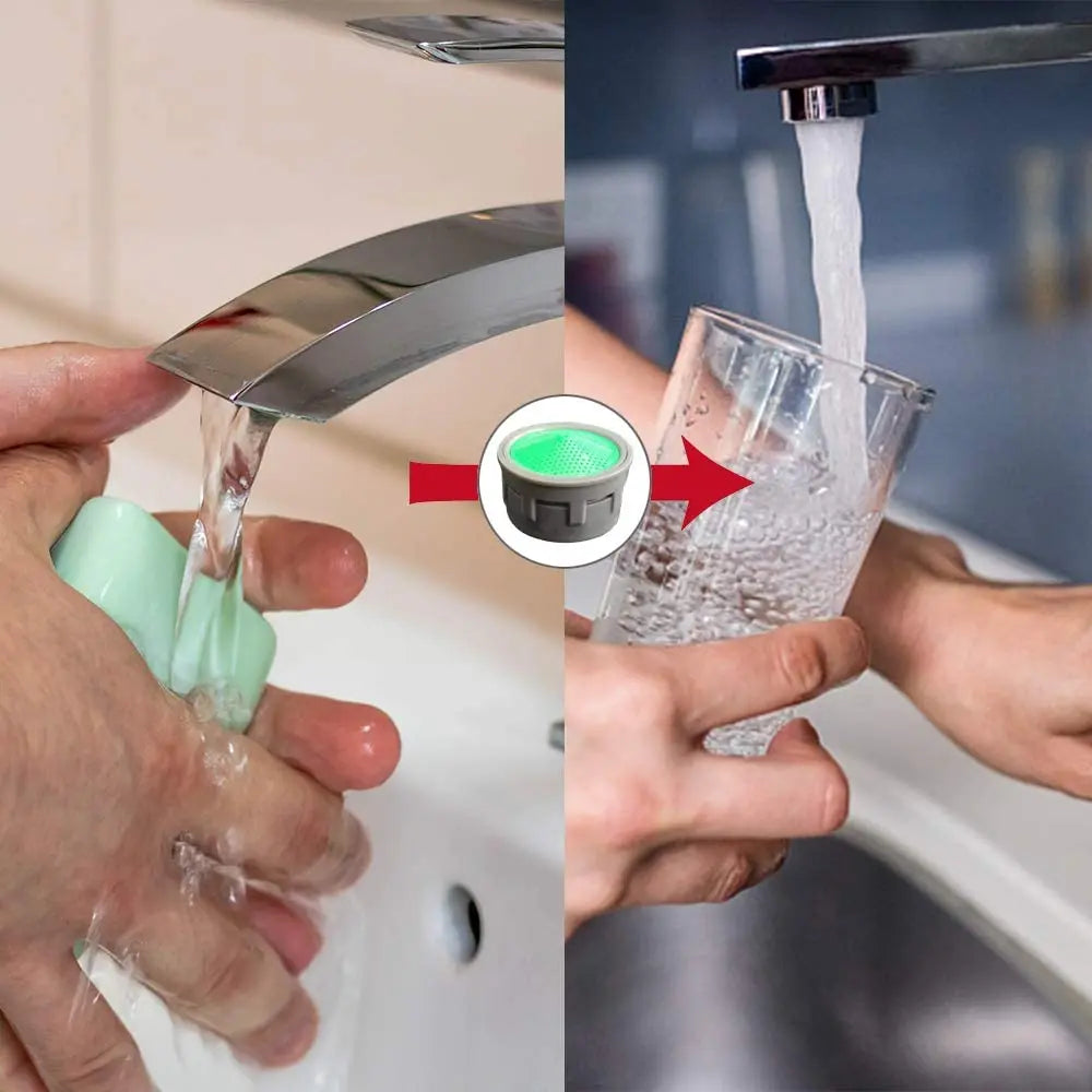 ShowerEase Universal Faucet Aerator Flow Restrictor - Water Saving