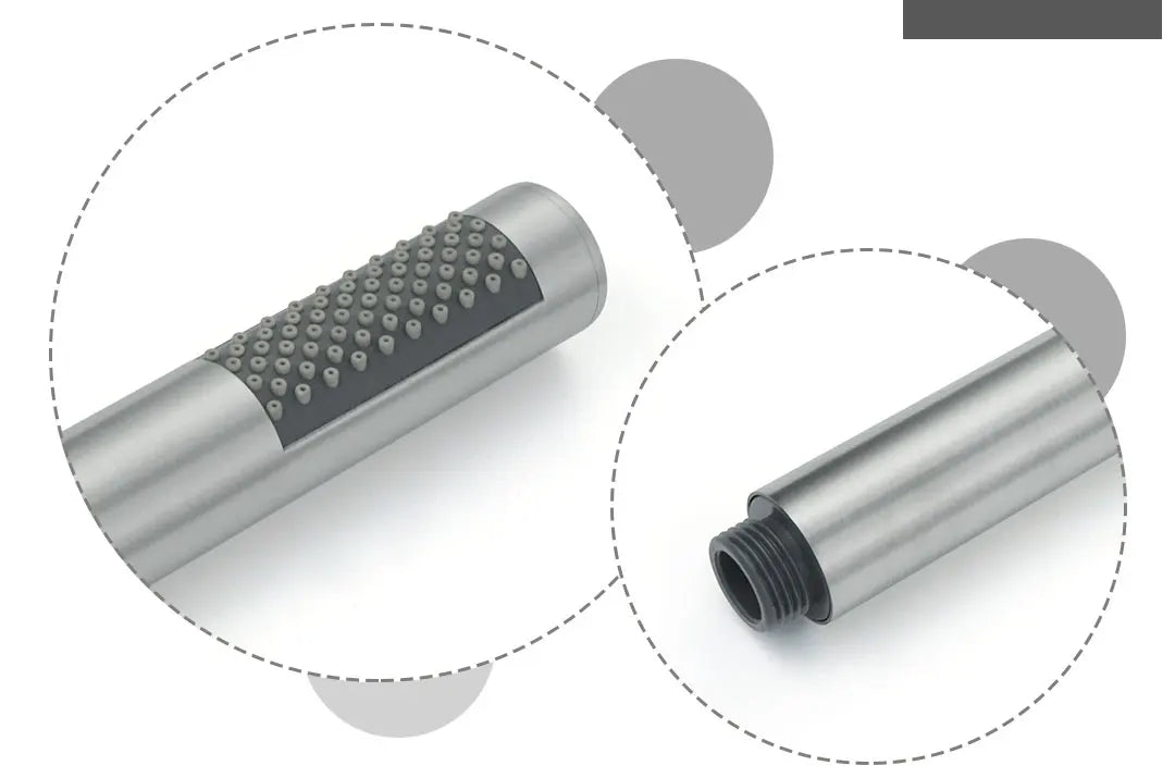 ShowerEase AquaStream Stainless Steel Handheld Shower Head