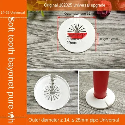 ShowerEase Round 4-Point Faucet Cover Plate – Decorative Wall Hole Cover