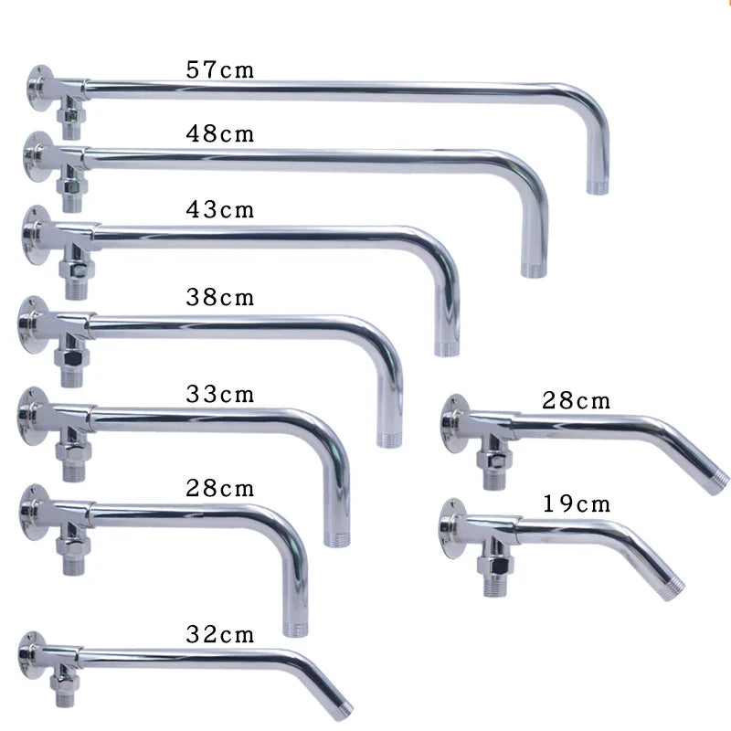 ShowerEase Ceiling Shower Arm Extension – Stainless Steel & Brass