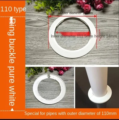 ShowerEase Round 4-Point Faucet Cover Plate – Decorative Wall Hole Cover