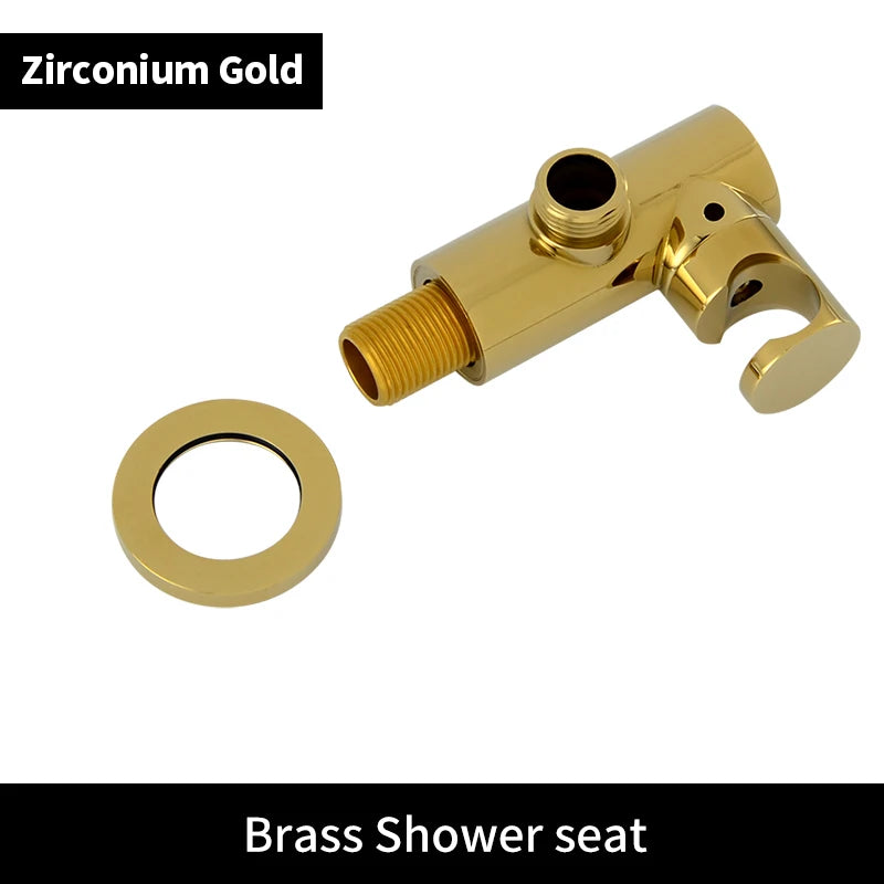 ShowerEase Solid Brass Hand Shower Kit – Wall Mount Sprayer Set with Hose