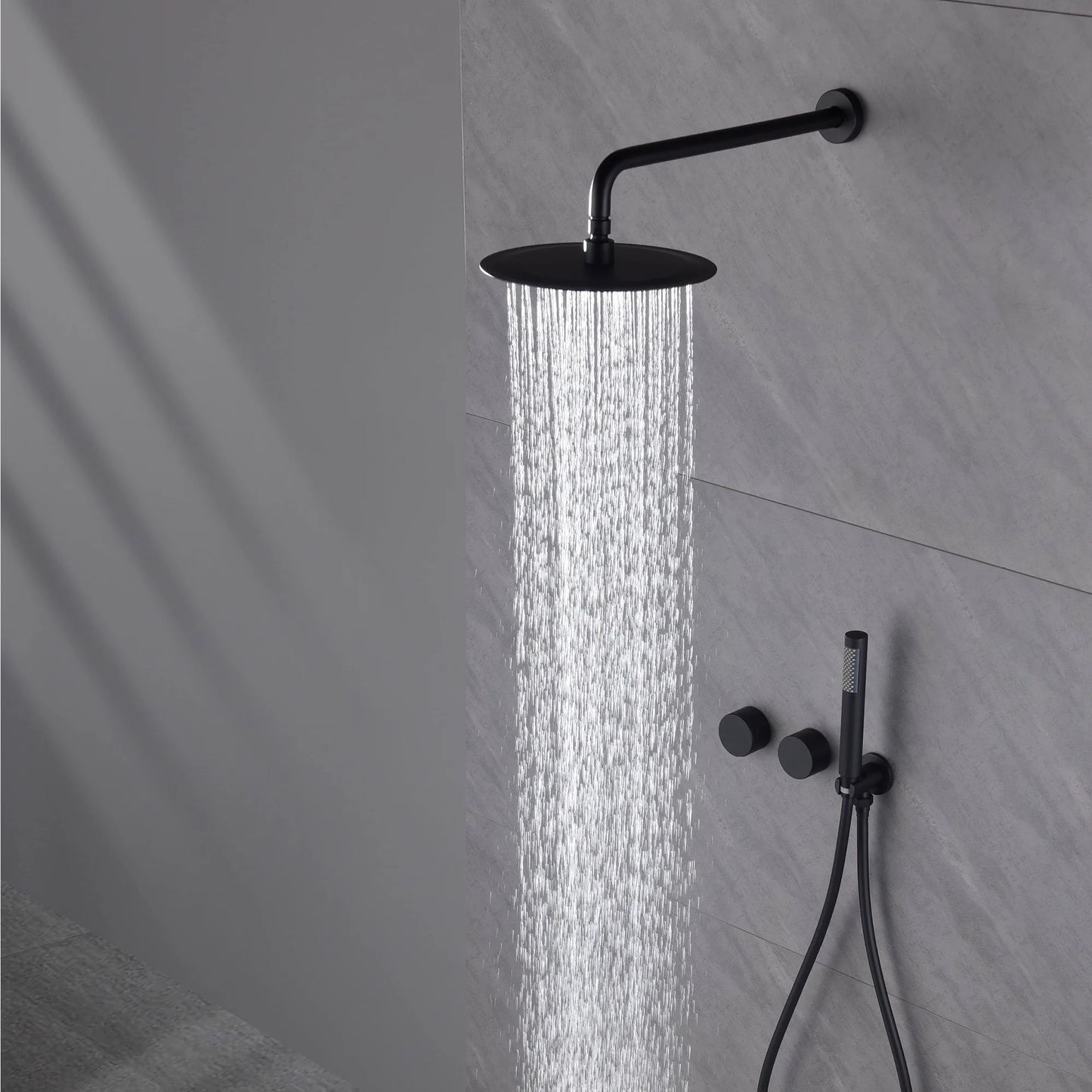 ShowerEase Luxury Gun Brass Shower System – Dual Handle Design