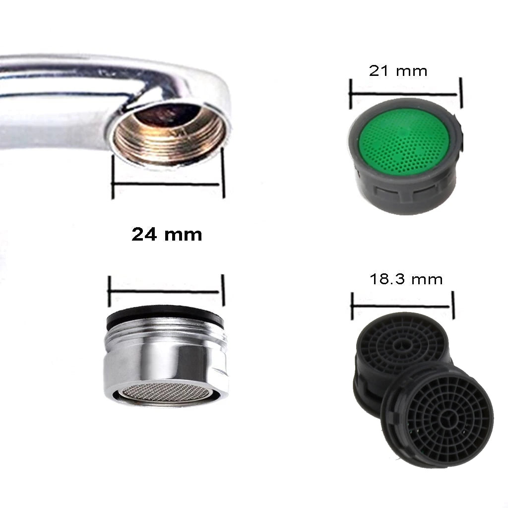 ShowerEase Universal Faucet Aerator Flow Restrictor - Water Saving