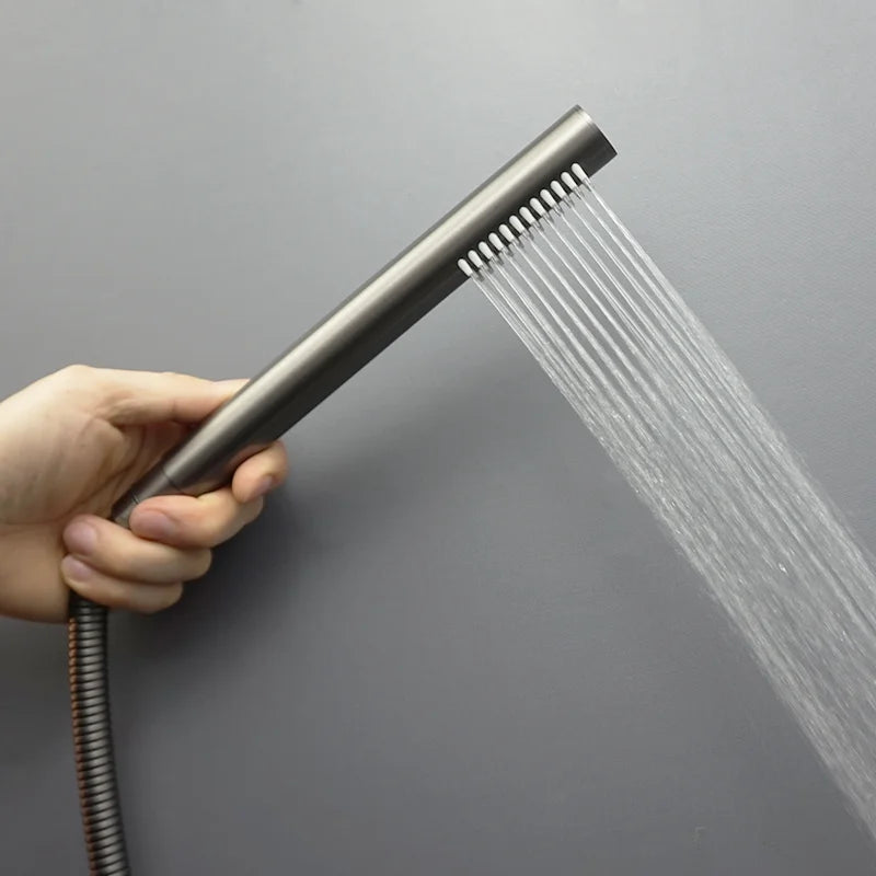 ShowerEase AquaStream Stainless Steel Handheld Shower Head