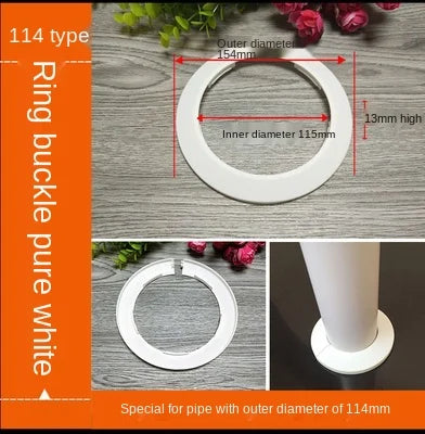 ShowerEase Round 4-Point Faucet Cover Plate – Decorative Wall Hole Cover