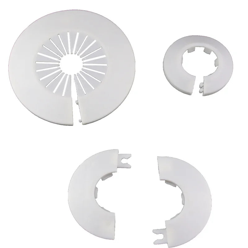 ShowerEase Round 4-Point Faucet Cover Plate – Decorative Wall Hole Cover