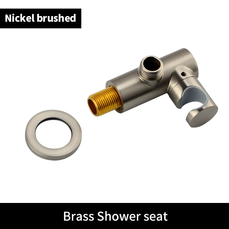 ShowerEase Solid Brass Hand Shower Kit – Wall Mount Sprayer Set with Hose