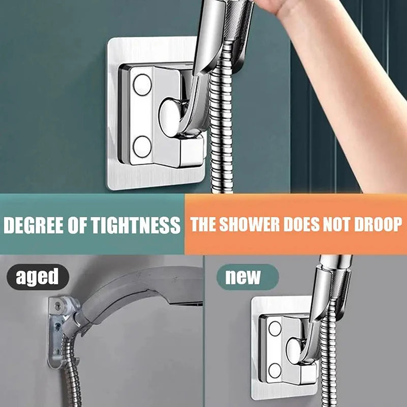 ShowerEase Adjustable Self-Adhesive Shower Head Holder