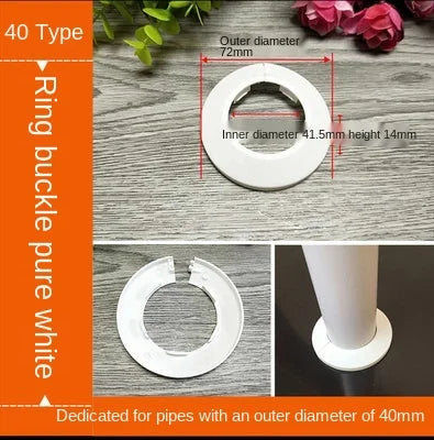 ShowerEase Round 4-Point Faucet Cover Plate – Decorative Wall Hole Cover