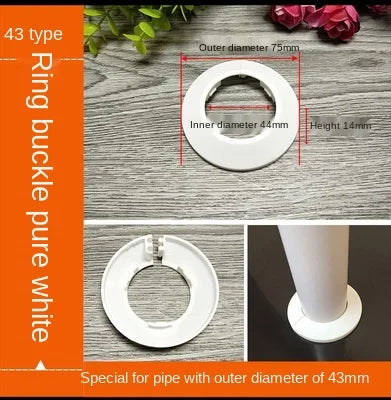 ShowerEase Round 4-Point Faucet Cover Plate – Decorative Wall Hole Cover