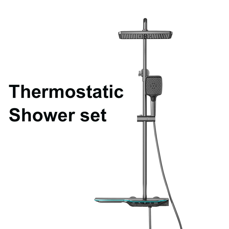 ShowerEase Thermostatic Shower System – Digital Temperature Display