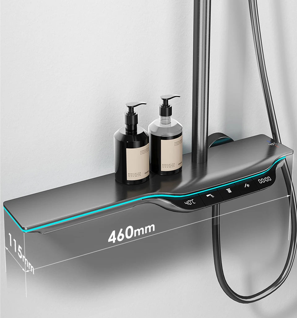 ShowerEase Thermostatic Shower System – Digital Temperature Display
