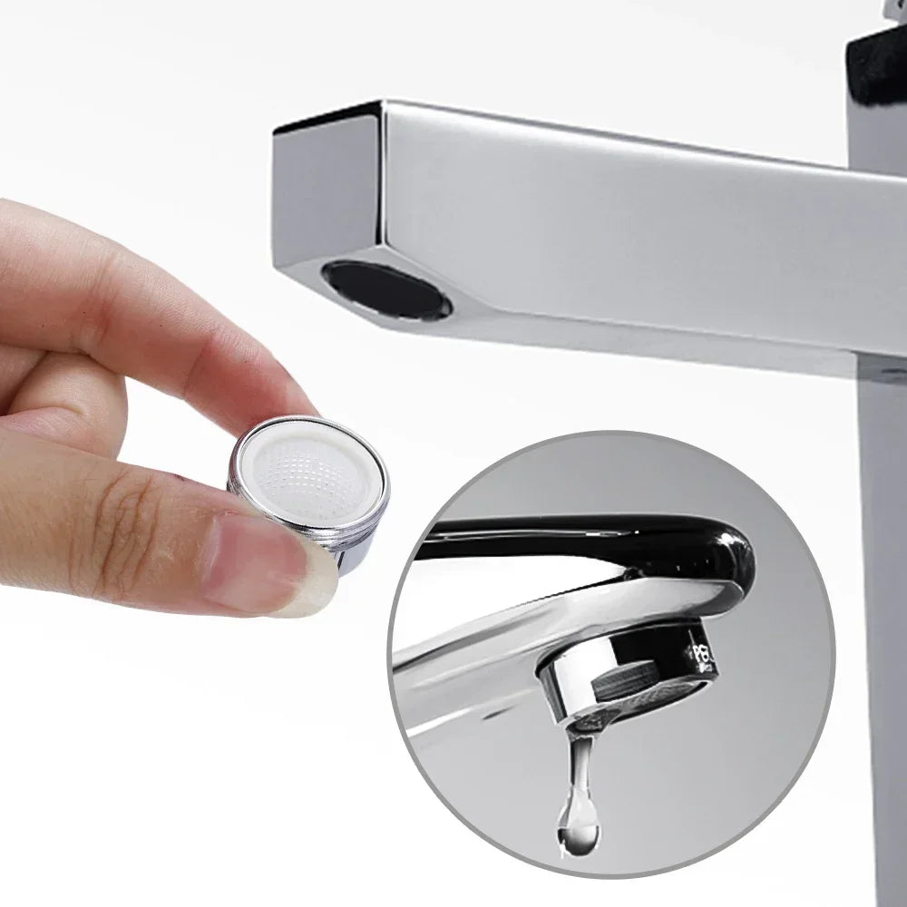 ShowerEase Water Saving Faucet Nozzle – Thread Replaceable Tap Aerator & Bubbler