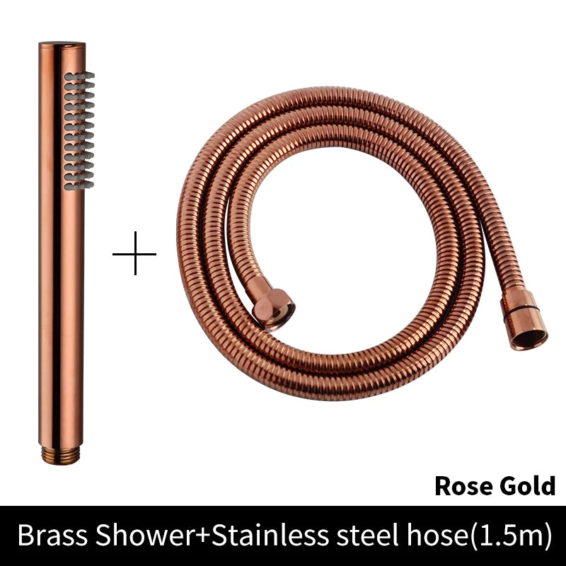 ShowerEase Solid Brass Hand Shower Kit – Wall Mount Sprayer Set with Hose