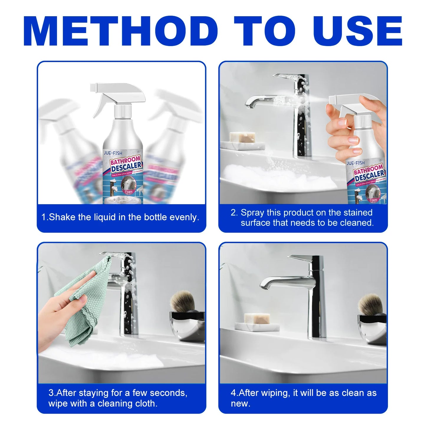 ShowerEase Bathroom Descaler - Powerful Multi-Purpose Cleaner