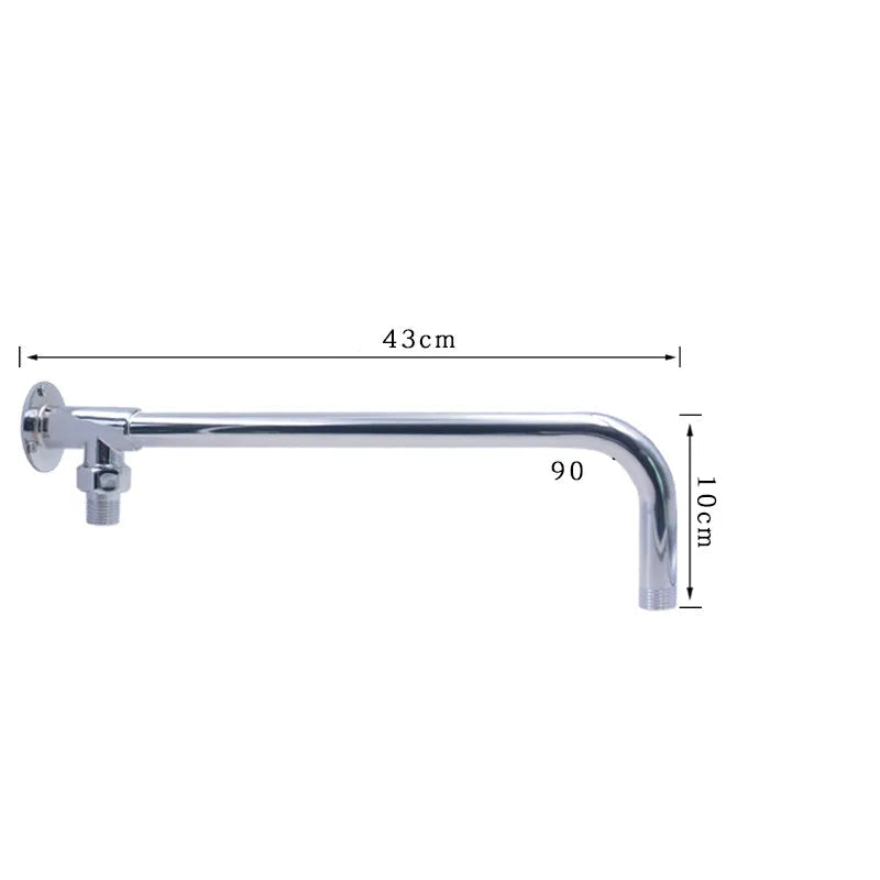 ShowerEase Ceiling Shower Arm Extension – Stainless Steel & Brass