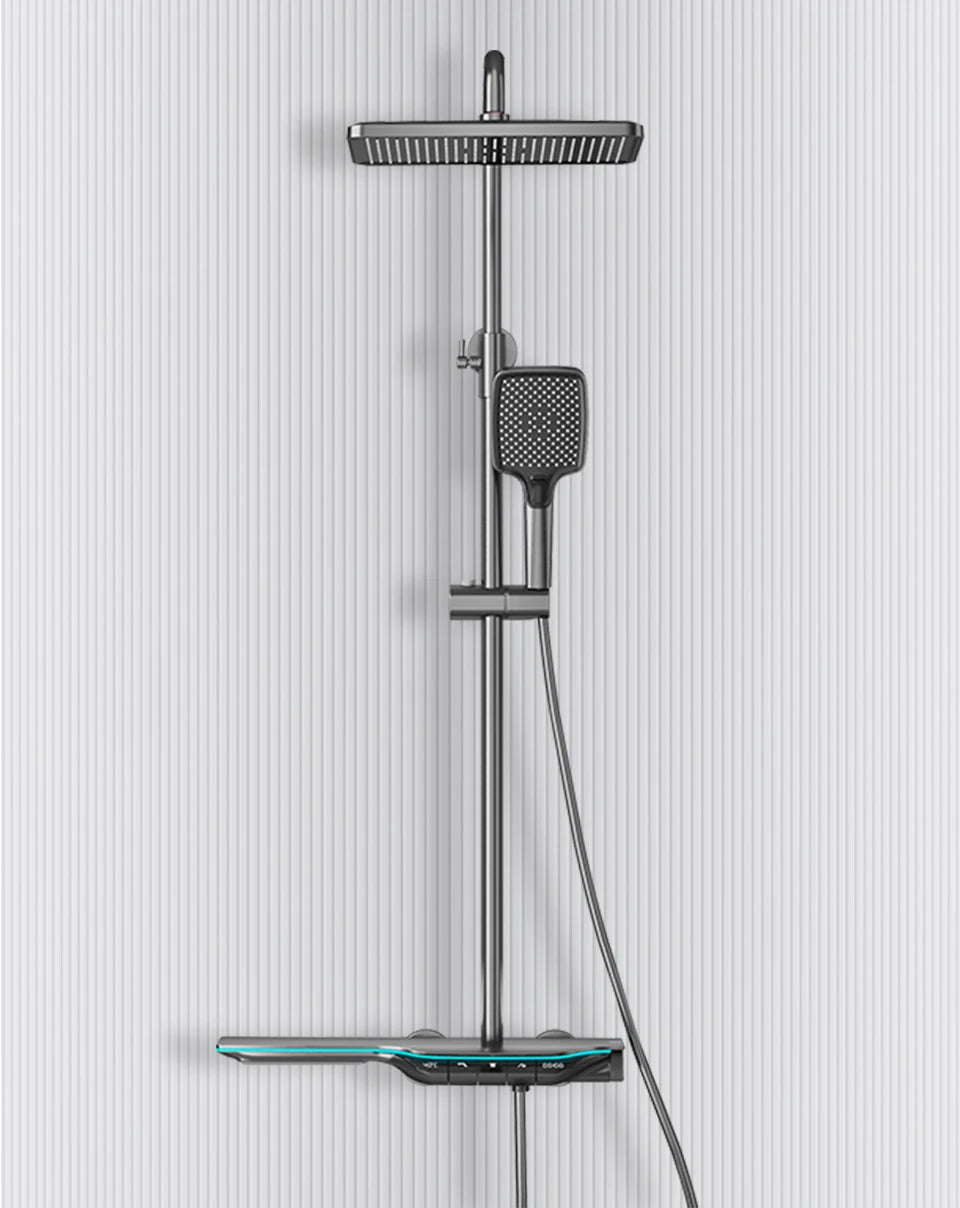 ShowerEase Thermostatic Shower System – Digital Temperature Display